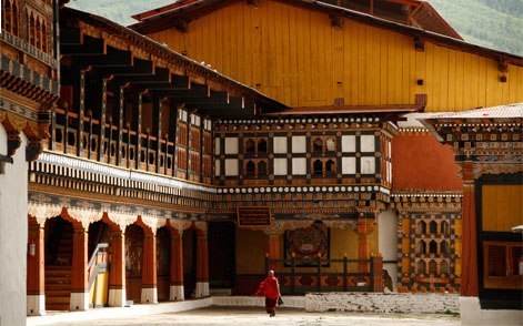 Paro Dzong inside